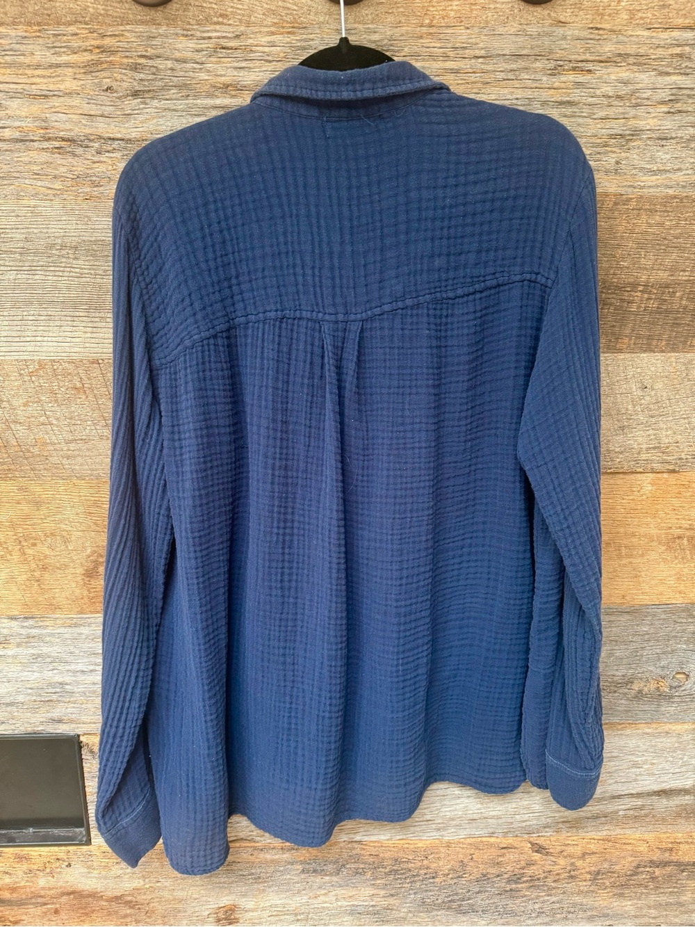 Michael Stars Leo Gauze Button-Down Shirt Nocturnal L - Picture 2 of 3